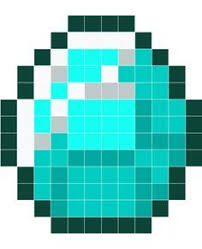 Minecraft Diamond Pixel Art Grid Google Search Minecraft Pixel Art Pixel Art Pixel Art Grid