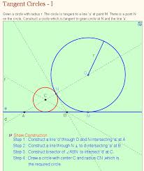 Tangent Circles I Interior And Exterior Angles Math Geometry Maths Puzzles