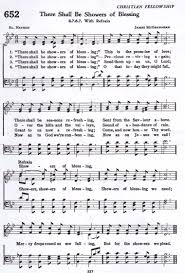 There Shall Be Showers Of Blessing Hymn Satb Showers Of Blessing Hymn Blessed