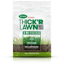 Scotts 4 000 Sq Ft 40 Lbs Turf Builder Thick R Lawn Tall Fescue Mix 30075apm The Home Depot Tall Fescue Lawn Turf Builder Fescue Lawn