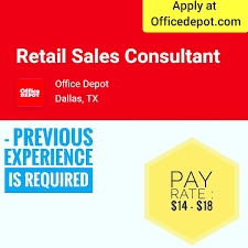 Office Depot Sales Consultant Position Is Available Like Share Or Tag Others Job Searching Apply Now At Officedepot C Texas Jobs Job Posting Dallas Jobs