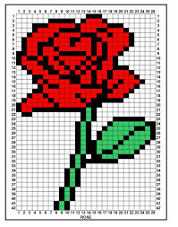 Perle Ou Elastique Croquis Fleurs Dessin Petit Carreau Crochet Pixel Perles A Tisser