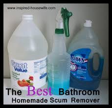 The Best Bathroom Homemade Cleaner Scum Remover Recipe Homemade Bathroom Cleaner Cleaning Cleaners Homemade