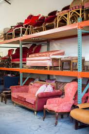 Wedding And Event Rental Company S Warehouse With Colorful Vintage Furniture In Austin T Vintage Furniture Wedding Rental Furniture Vintage Furniture For Sale