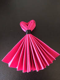 Party Dress Napkins Dobrar Guardanapos De Papel Dobragem De Guardanapos Trabalhos Manuais