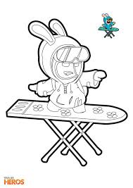 Coloriage Lapins Cretins5 Jpg 595 842 Coloriage Lapin Coloriage Lapin Cretin