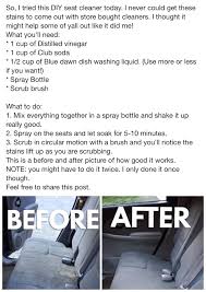 Diy Car Interior Cleaner Cleaning Car Upholstery Car Interior Diy Diy Car Cleaning