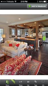 Transition Between Rooms When One Has A Flat Ceiling And The Next Has Bea Living Room And Kitchen Design Craftsman Living Rooms Contemporary Living Room Design