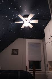 Night Sky Ceiling Background Is Behr Twilight Chimes Paint Stars Done Freehand Actually Easier Than Stencils An Sky Ceiling Painted Ceiling Starry Ceiling