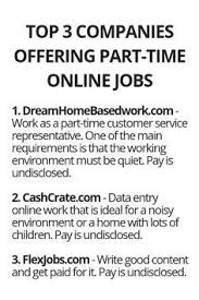 Top 3 Companies Offering Part Time Online Jobs Wisdom Lives Here Online Jobs Earn Money From Home Work From Home Jobs