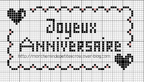 563729joyeux Anniversaire Gif 488 279 Point De Croix Modeles De Point De Croix Croix