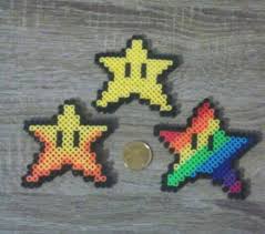 Super Mario Bros Super Star Perler Beads Perler Beads Perler Perler Bead Patterns