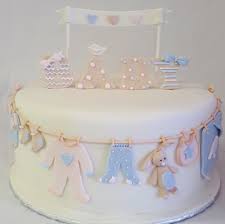 A Gender Neutral Baby Laundry Cake How Cute Is That Bunny Baby Cake Baby Shower Cakes Cake