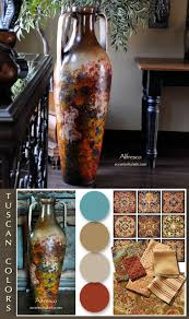 Tall Floor Vase Orange Brown Tuscan Decorating Tall Floor Vases Tuscan Colors