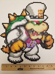 Super Mario Odyssey Bowser Perler By Jrfromdallas Perler Bead Art Diy Perler Beads Perler