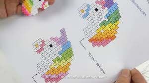 Modele De Licorne En Perles A Repasser Tissees Au Point De Brique Mes Petits Bonheurs Perle A Repasser Modeles Point De Brique Perles A Repasser
