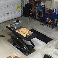 In Floor Scissor Lift Install The Garage Journal Board Garage Lift Garage Hoist Garage Car Lift