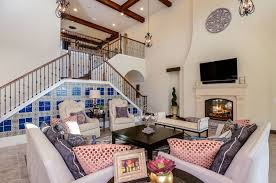 Great Room With Stunning Staircase In The Gasparilla Model By Homes By Westbay Tampa Homes Tampa Homes New Homes Home