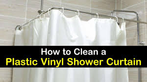 5 Excellent Ways To Clean A Shower Curtain Plastic Shower Curtain Shower Curtain Cleaning Curtains