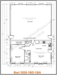 The Bart Plan Is Versatile In That It Can Serve As A Temporary Residence While A Home Is Bein Pole Barn House Plans Barndominium Floor Plans Studio Floor Plans