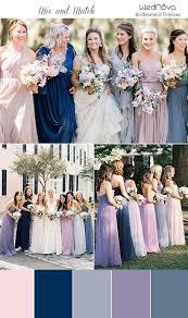 14 Mismatched Bridesmaid Dresses Color Palettes From Real Weddings Bridesmaid Dresses Color Palette Bridesmaid Dress Colors Spring Bridesmaid Dresses