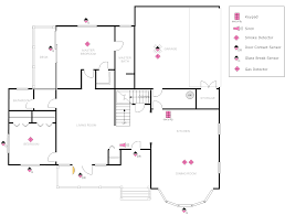 Example Image House Plan With Security Layout My House Plans Restaurant Floor Plan House Plans