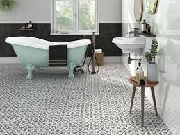 Brighton Blue Pattern Porcelain Floor Tiles Patterned Floor Tiles Tile Floor Bathroom Wall Tile