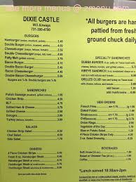 Online Menu Of Dixie Castle Ii Restaurant Jackson Tennessee 38301 Zmenu