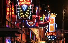 Beale Street Night Lights Beale Street Memphis Beale Street Memphis