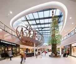 Skyline Plaza Frankfurt Germany Interior Design For 38 000m2 Shopping Centre Arranged Over Two Floor Shopping Mall Interior Shopping Mall Design Mall Design