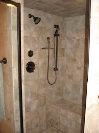 Rebuilt Shower With Bench Seat And A Hand Held Shower Head On Slide Bar For Ease Shower Grab Bar Frameless Shower Enclosures Bathroom Shower Tile