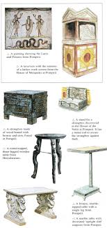 Examples Of Roman Furniture From A Roman House Ancient Romans Roman History Ancient Roman Houses