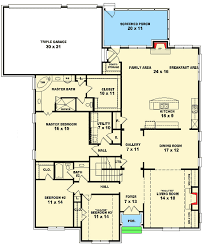 Plan 58612sv European House Plan With Huge Rec Room French House Plans European House House Plans