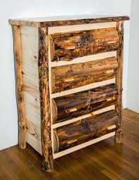Our Aspen Ridge Log Cabin 4 Drawer Dresser Is Both Functional And Beautiful And Makes A Wonderful Additio Log Furniture Diy Rustic Furniture Diy Log Furniture