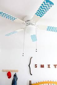 Http Fyncthome Tumblr Com Post 25157994661 Chevron Stripes On Your Ceiling Fan Cool Diy Projects Bedroom Diy Chevron Pattern