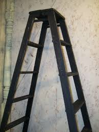 Double Sided Wooden 5 Step Ladder Shelving Frame Old Wooden Ladders Wood Ladder How To Antique Wood