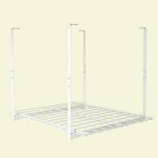 Hyloft 27 In W X 36 In D Adjustable Height Garage Ceiling Mount Storage Unit 00526 The Home Depot Ceiling Storage Ceiling Storage Rack Kayak Storage Rack