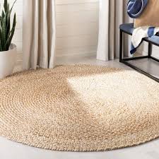Safavieh Natural Fiber Beige Ivory 5 Ft X 5 Ft Round Indoor Area Rug Nf804b 5r Rugs Area Rugs Natural Fiber Rugs