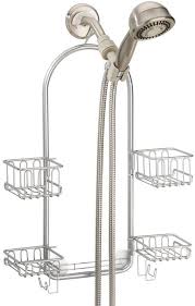Amazon Com Mdesign Metal Hanging Bath And Shower Caddy Organizer For Hand Held Shower Head And Hose Handheld Shower Head Shower Head With Hose Shower Caddy