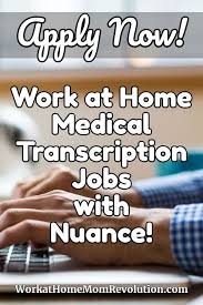 Nuance Hiring Work At Home Medical Transcriptionists Medical Transcriptionist