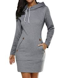 Bettergirl Women S Hoodie Sweatshirt Dress Long Sleeve Slim Fit Midi Dress Hooded Tops With Pockets Mini Dress Casual Hoodie Dress Womens Sweatshirts Hoods