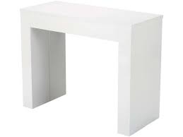 Console Extensible L 270 Cm Max Peninsule Coloris Blanc Vente De Console Conforama Console Extensible Table De Salle A Manger Extensible Table Extensible