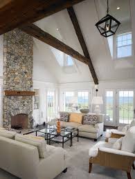 Remarkable Vaulted Ceiling Decorating Ideas For Delightful Living Room Beach Design Ideas Vaulted Living Rooms Vaulted Ceiling Living Room Trendy Living Rooms