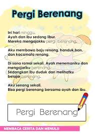 Membaca Cerita Dan Menulis Sekolah Dasar Belajar Membaca