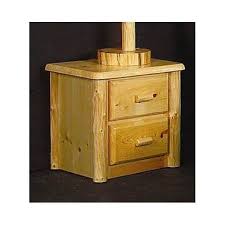 Northwoods 2 Drawer Log Nightstand Clear Logfurniture Log Furniture Dresser As Nightstand Nightstand