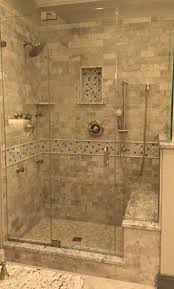 Tile Showers With Bench 85 Photos Designs On Tile Ready Shower Base With Bench Tile Walk In Shower Marble Shower Tile Bathroom Remodel Shower