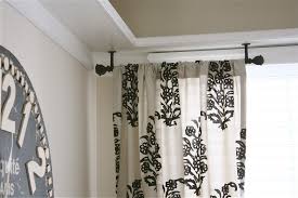 The Yellow Cape Cod Ceiling Mount Drapery Trick Ceiling Mount Curtain Rods Ceiling Mounted Curtains Hanging Curtains