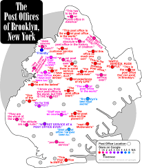 Post Offices In Brooklyn Ny Post Office Map I Ny