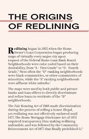 Redlining Began In 1955 When The Home Owner S Loan Corporation Began Producing Maps Of Virtually Every Major City Fourth Grade Black Consciousness Color Coding