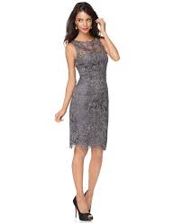 Adrianna Papell Sleeveless Lace Sheath Dresses Women Macy S Lace Dress Lace Sheath Dress Cocktail Dress Lace
